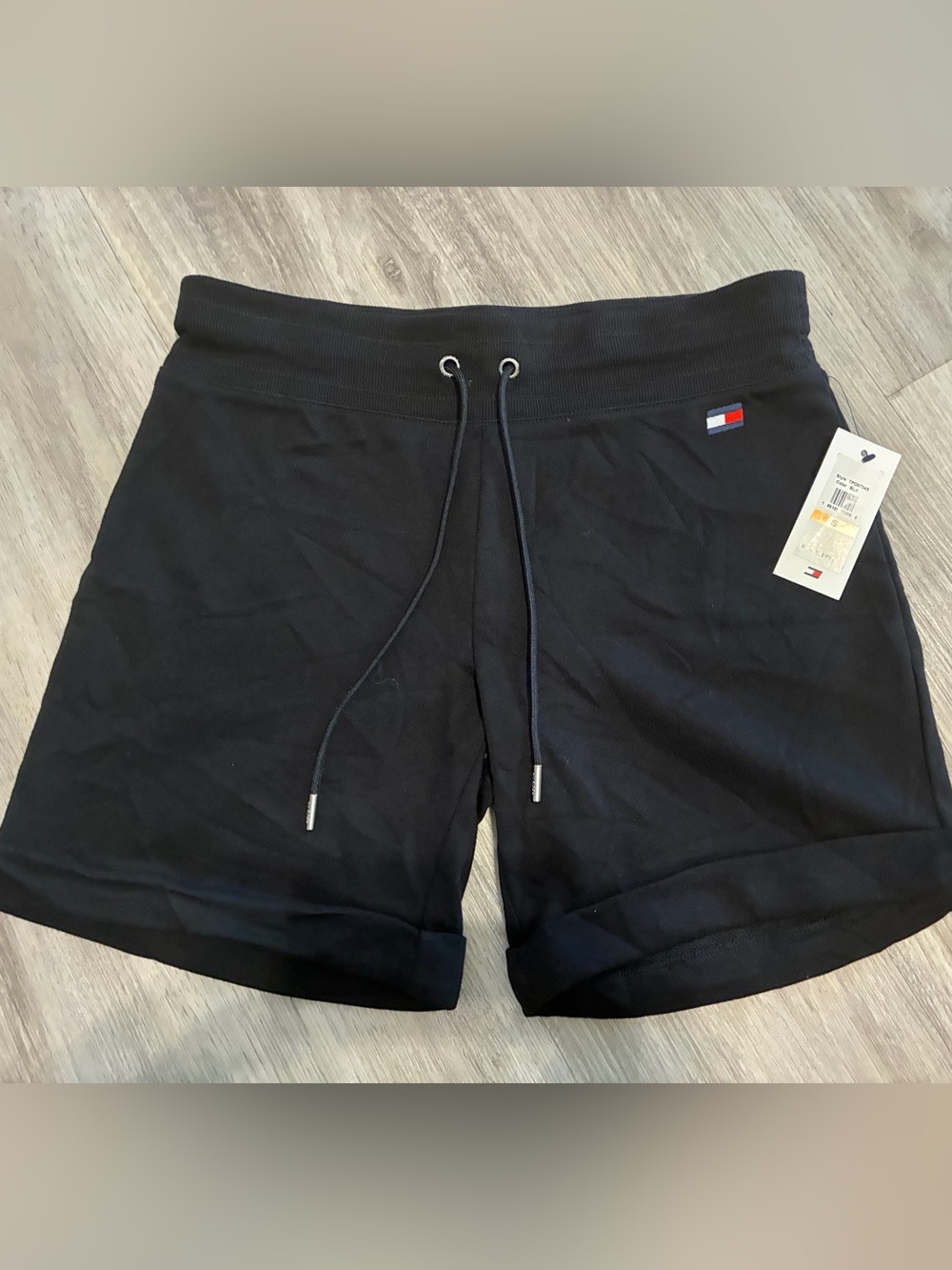 Tommy Hilfiger women’s Black Cotton Drawstring Shorts